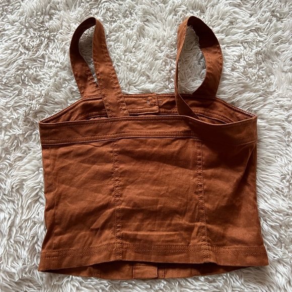 Banana Republic Orange Button Tank Top - Picture 9 of 10